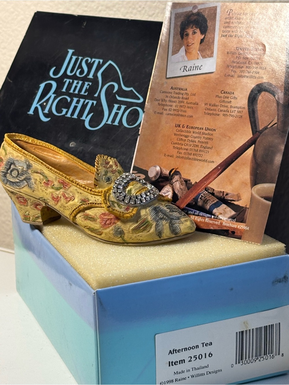 Vintage 1998 Just‎ The Right Shoe “Afternoon Tea” 25016 figurine with box